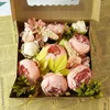 装飾的な花人工花牡丹結婚花束テーブルセンターピース装飾