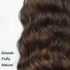 Sintético MONIXI Mix cauda marrom longo corpo ondulado cordão para mulheres loira cabelo falso natural olhando 231025