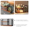 Kitchen Storage Rack Bathroom Shelf 2- Tier Makeup Vanity Tray Organizer Shelves Cup Countertop