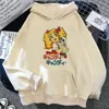 Hoodies femininos doces anime feminino engraçado estético estilo coreano camisolas