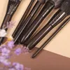 Кисти для макияжа Кисть CHICHODO-2023 Роскошная резная серия из черного дерева с волосами животных-20 шт. Натуральный косметический набор-инструмент для красоты