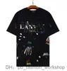 Koszulki męskie letnia marka mody Lanvin Langfan list marek i koszulka z krótkim rękawem UV1LR6L7 1 SKN7