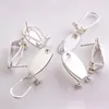 Taidian argent ongle boucle d'oreille poste pour les femmes autochtones perles boucle d'oreille bijoux trouver faisant 50 pièces lot1256W