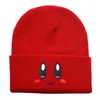 Beanies Women's Cute Knit Caps Fashion Printed Big Eyes Cartoon Pink Embroidered Woolen Man's Stree Hats