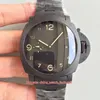 Vs producent super wysokiej jakości zegarki 44 mm PAM438 PAM00438 1950 GMT 3 dni rezerwy zasilania Ceramiczna ramka Cal P 9001 MOCHOMU MECHANical Aut240D