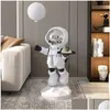 Decorative Objects Figurines 80Cm Room Statue Living Floor Astronaut Art Scpture Modern Nordic Home Ation Accessories Craft 221231 Dro Dhq5I