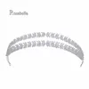 Pinces à cheveux Rosabella européenne et américaine simple couronnes de cristal diadèmes zircone cubique coiffure mariée bandeau coiffure de mariage