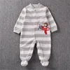 Macacão de alta qualidade roupas de bebê marcas originais macacão de bebê nascido tecido de lã polar meninas meninos roupas crianças sleepwear 231025