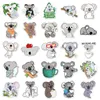 50 Stück süße Koala Cartoon Tier kreative Graffiti kreative Persönlichkeit Dekoration PVC Koffer Laptop Aufkleber