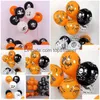 Balloon Halloween Pumpkin Decoration Hallowmas Fear Party Wizard Bat Balloons Children Gifts School Venue Decor Layout GWB15604 Drop D DHOH4