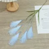 Decoratieve Bloemen 1 ST 5 Hoofden Kunstmatige Pampas Gras Kleurrijke Zijde Riet Boeket Nep Planten Tak DIY Home Decor Arrangement