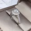 100% Real 18K Gold Ring for Women Natural Moissanite Jewelry Gemstone Anillos De Bizuteria Tension Setting Mini Diamond Ring2983