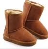 Boots HOT kids uggies mini boot Classic Australia Snow Girls Boys Winter Furry Unisex Short Mid Calf Boot Child Warm Shoes Size 22-34