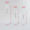 2ml 3ml 6ml Mini Size Transparent Plastic Perfume Bottle With Fine Mist Sprayer Sampler Vial 100Pcs/Lot Qcaws