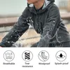 Vestes de course WOSAWE Veste de cyclisme pour hommes à capuche entièrement réfléchissante Casual Femmes Coupe-vent imperméable Streetwear Nuit Brillant