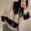 Suéteres de diseñador para mujer Sudaderas con capucha tejidas a la moda con sombrero Suéter jacquard de estilo étnico para regalos del festival de otoño invierno 25197