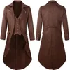 Hommes mélanges hommes gothique Tailcoat veste Vintage violet Steampunk VTG victorien redingote uniforme médiévale Renaissance vestes 4XL 231026