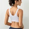 Yoga Outfit Sports Bra Push Up Plain Sport Top Women Running Vest-Type Fitness Crop Bras Padded Workout Gym Brassiere