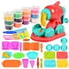 Clay Dough Modeling Kid Creative DIY Clay Toys Hamburger Noodle Machine Dough Handmade Pretend Ice Cream Making Play House Girl Toy Gift 231026