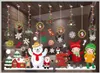 Nieuwe kerstversiering kleurrijke kerst raamstickers witte sneeuwvlok muurstickers raamdecoratie traceless raamstickers