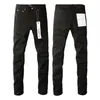 purple jeans designer jeans mens jeans men Knee Skinny Straight Size 2-40 Motorcycle Trendy Long Straight Hole High Street denim wholesale