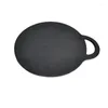 Pans 2023 26CM Single Handle Flat Cast Iron Barbecue Pan Bottom Pancake Bell Thickened Plate Thawing