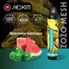 Aokit Zozo Mesh Çubuk Tek Kullanımlık E-Cigetettes Cihaz 4500 Puflar 650mAh Şarj Edilebilir Pil 10ml Pre Doldurulmuş Kartuş Taşınabilir Vape Stick 15 Molors