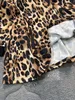 Ny Autumn Girl Dress Sexig Leopard Print Kids Kjol Storlek 90-140 Långärmad rund nacke barn frock okt25