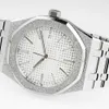 Frost Gold Watch Shiny Mens 시계 자동 기계 디자이너 시계 41mm Sapphire Luminous Women Wristwatches Montre de Luxe