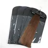 Outils de cheveux Extensions Sac d'emballage Paquet anti-poussière avec cintre pour clip trame humaine professionnel livraison directe produits accessoires Dhysd