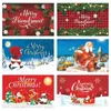 Dekoracje świąteczne Świąteczne tkaninę materiał świąteczny impreza dekoracyjna wisząca tkanina Układ wakacyjny Banner świąteczny 231027