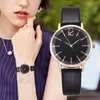 Wristwatches Women Fashion Cut Face Belt Watch Casual Temperament Quartz Gumruksuz Ve Ucretsiz Sevkiyat