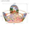 Baby Rail Kids PlayPen Playground Baby Ball Pit Balls Dry Pool med baskethår ​​Barn tält Park Portable Kids Balloons Toysl231027