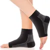 Chaussettes pour hommes 1 paire de cuivre infusé compression soutien de la cheville soulagement de la douleur pied anti-fatigue sport course yoga