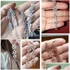 Dangle Chandelier Moda Cubic Zirconia Folha Brincos Dangle Brinco Para Mulheres Elegantes Cz Cristal Long Tassel Nupcial Dhgarden Otzes