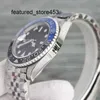 Luxusuhr Clean Factory Rolaxes Keramik blaue Uhrenlünette rotes GMT 40 mm 904L 126715 Uhrwerk Saphir wasserdicht leuchtend mit Box