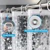 Занавески для душа 3D занавески водонепроницаемые плесени EVA для ванной современный узор из булыжника полупрозрачная ванная комната с крючками 231027