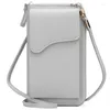 Abendtaschen Crossbody Damen Handytasche Geldbörse Geldbörse Tasche Damen Zelle Kleine Leder PU Kupplungen Karte Schulter Weiblich