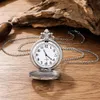 Montres de poche Antique Train à vapeur Design montre avec chaîne collier Vintage Quartz pendentif horloge hommes femmes 231027