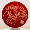 Kerstversiering Kerst Ronde Achtergrond Pography Cover Rood Kerst Familiefeest Decor Banner Pography Achtergrond Cirkel Met Elastisch Prop 231027