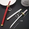 Huit couleurs Roronoa Zoro épée porte-clés femmes hommes Anime couteau fourreau sabre couteau à neige porte-clés Katana une pièce 15 cm Q-053 Y0902759