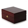 Watch Boxes Box Retro Storage Simple Wooden Household Portable Mechanical Unit Wood Grain