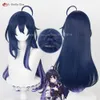 Costumes Catsuit jeu Honkai: Star Rail Seele 73 cm bleu noir violet cuir chevelu cheveux résistant à la chaleur Halloween Cosplay Anime perruques + bonnet de perruque