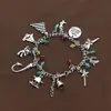 PETER PAN THEMED CHARM BRACELET FAITH TRUST PIXIE DUST PIPE270k