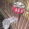 Other Bird Supplies 1pc Plastic Drinker Feeder Water Bottle Cup Pet Cat Pigeon Parrot Hamster Double Nozzle Drinking Guidet Automatic