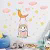 Wall Stickers Swinging For Kids Rooms Baby Room Decor Sweet Decals Bedroom Nursery Home Art Murals