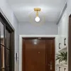 Ceiling Lights Iron Chandelier Semi Flush Mount Lighting Fixture For Hallway Bedroom Living Room