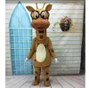 2024 Adult Size Brown Giraffe Mascot Costumes Halloween Fancy Party Dress Cartoon Character Carnival Xmas Advertising Birthday Party Costume Unisex Outfit