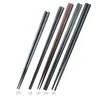 Chopsticks tillverkar El Friendly Pure Black Plastic Alloy Wholoy Passage Dispoble Bulk