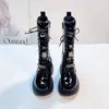 Boots Girls 'High Boots New Rhinestone Princess Side Zipper Long Boots 2023 Autumn/Winter Children's Black Version Fashion Boots 231027